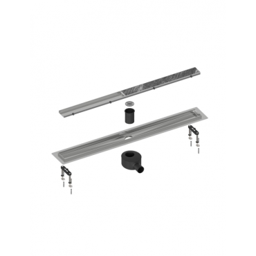 Душевой лоток Timo Drain System 600 с двусторонней панелью "plate" под плитку, хром DS230206/00