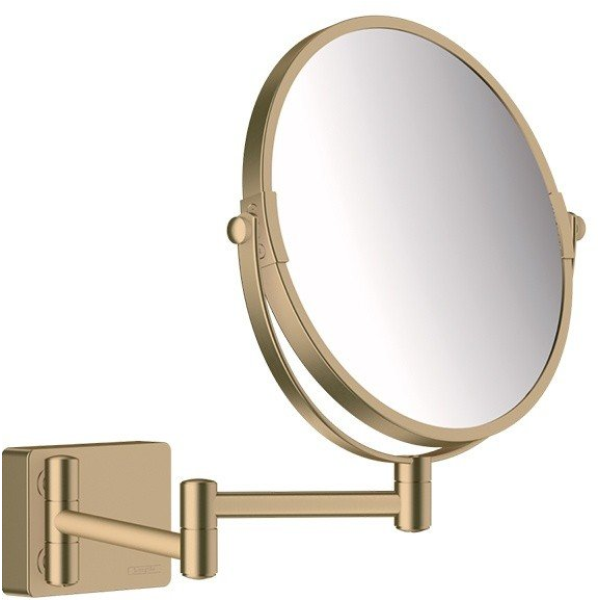 Косметическое зеркало Hansgrohe AddStoris 41791140 шлифованная бронза