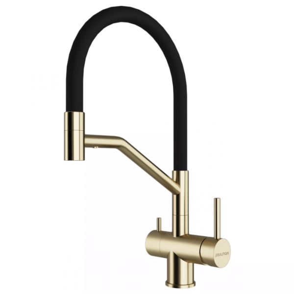 Смеситель для кухни Paulmark RUBERT Ru213175-LG светлое золото