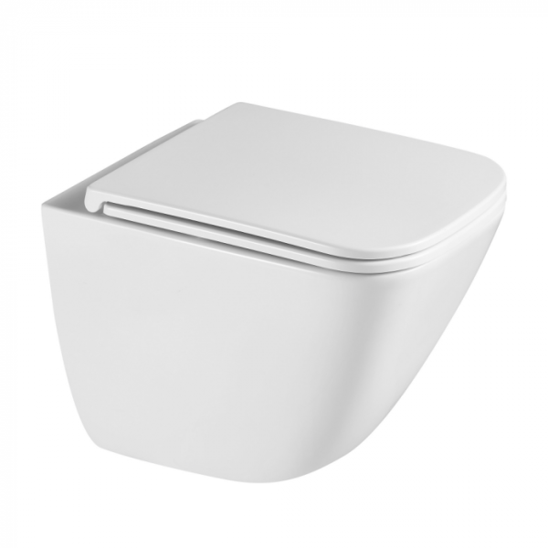 Унитаз подвесной Abber Rechteck AC1220TC белый