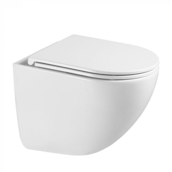 Унитаз подвесной Abber Bequem AC1131TC белый