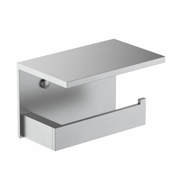 Бумагодержатель с полкой для телефона Timo Petruma 15243/13 никель