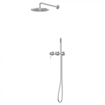 Душевая система Abber Wasser Kreis 316 AF8118BST сталь брашированная