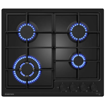 Газовая варочная панель Meferi MGH604BK LIGHT