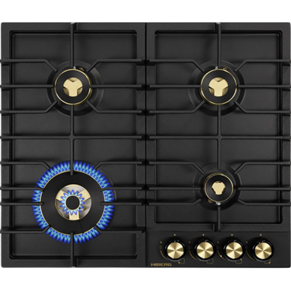 Газовая варочная панель Hiberg VS 6544 B