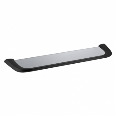 Полка стеклянная Abber Nord AA1555B черная матовая Полка стеклянная Abber Nord AA1555B черная матовая