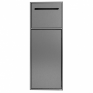 Скрытая настенная ниша с корзиной и бумагодержателем Abber Nischen AN3008BST сталь брашированная Скрытая настенная ниша с корзиной и бумагодержателем Abber Nischen AN3008BST сталь брашированная