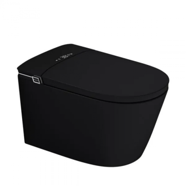 Электронный унитаз-биде Abber Bequem AC1121SMB подвесной черный матовый