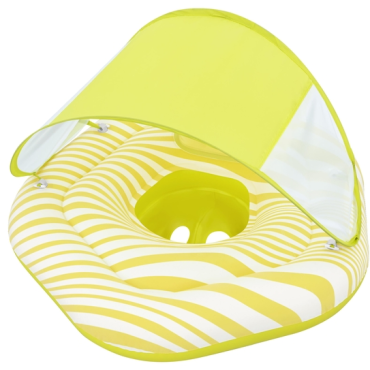 Надувные водные ходунки BestWay 84x82,5см Comfort Plush Shaded 2-Ring с тентом 32334 BW