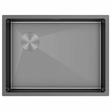 Кухонная мойка Paulmark Мойка нерж. сталь NEXT-SKEW 58-L UNI, PM885844-L-GM, вороненая сталь,580х440мм, Paulmark