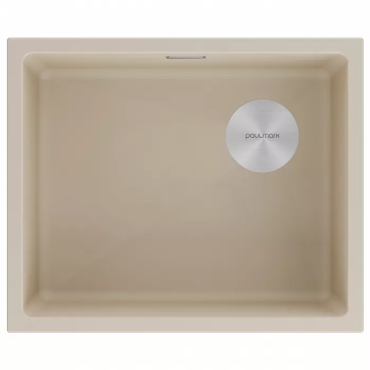 Кухонная мойка Paulmark Мойка LUMI 55UNI-SKEW, IT-GRANIT, LU55SK-LA, латте, 555х440, Paulmark