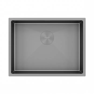 Кухонная мойка Paulmark Мойка нерж. сталь NEXT 58 UNI, PM215844-GM-M, матовая вороненая сталь, 580х440мм, Paulmark