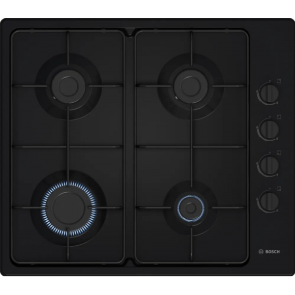 Газовая варочная поверхность Bosch PBP6C6K80Q черный