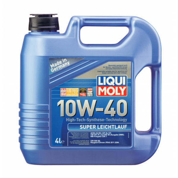 Масло моторное LIQUI MOLY Super Leichtlauf 10w40 (4л) ПолуСинтетика 1916