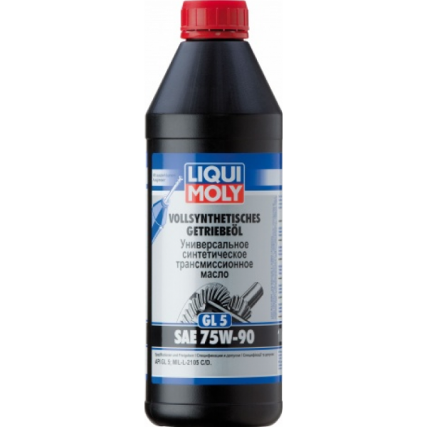 Масло трансмиссионное LIQUI MOLY Getriebeoil 75W90 GL-5 син. (1л) 1950