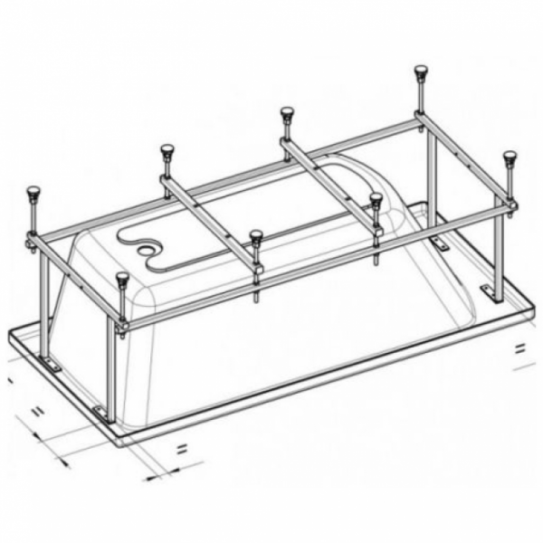 Монтажный комплект для ванны Roca Line ZRU9302983 150х70