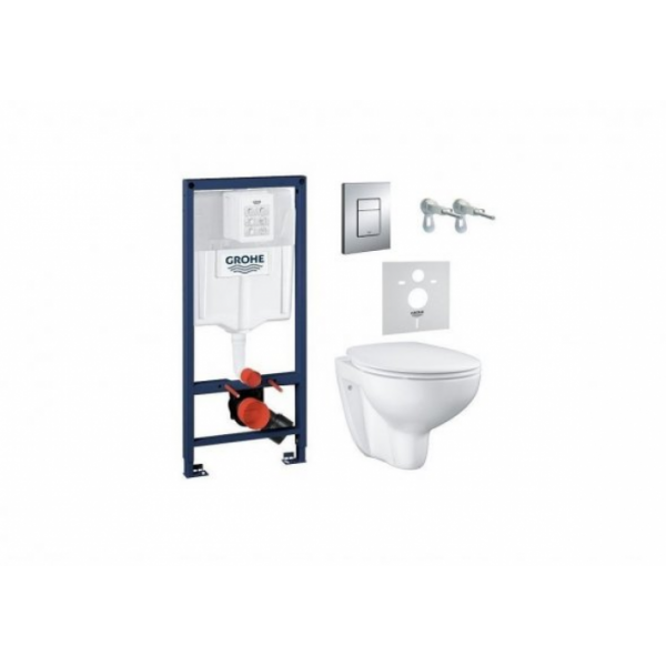 Комплект инсталляция и унитаз GROHE Solido Compact 39586000