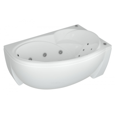 Ванна акриловая гидромассажная Акватек Бетта 170 правая 6 форсунок с фронтальным экраном BET170-0000009