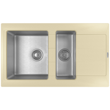 Кухонная мойка Florentina Комби 860К шампань 21.410.D0860.202