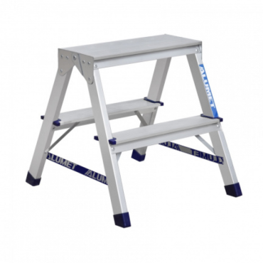 Стремянка АЛЮМЕТ 2 ступени двусторонняя AD7202