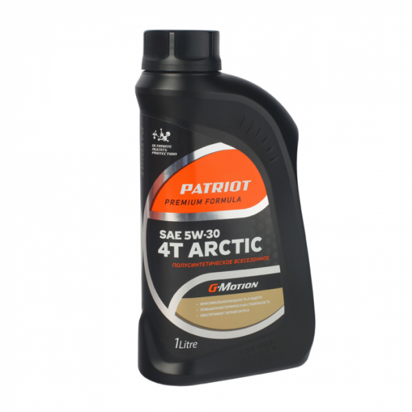 Масло полусинтетическое Patriot G-Motion 5W30 4Т ARCTIC 1л 850030100