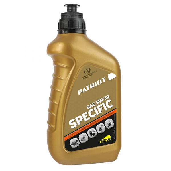 Масло полусинтетическое Patriot SPECIFIC HIGH-TECH 5W30 SJ/CF 0,946 л. 850030595