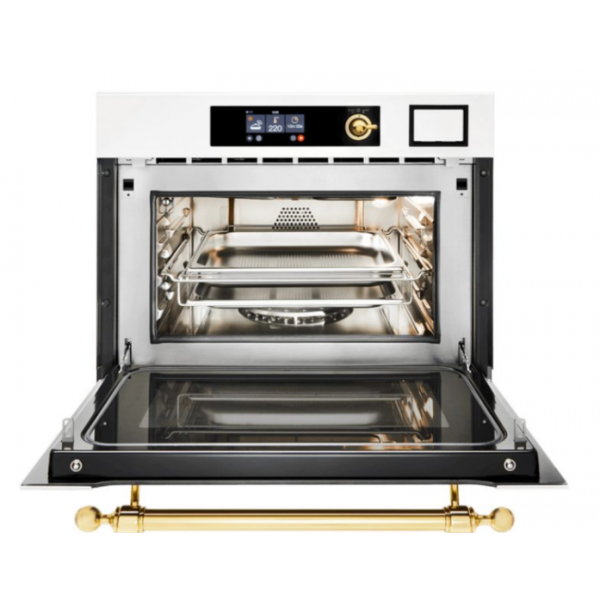 Комбинированный духовой шкаф ILVE 645-SCHSW/SSC сталь (ручки хром)