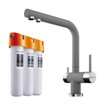 Комплект Omoikiri Nagano + Pure drop Lite 4064.8028 платина Комплект Omoikiri Nagano + Pure drop Lite 4064.8028 платина