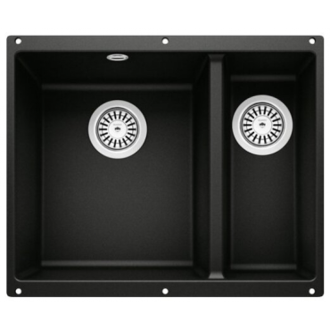 Кухонная мойка Blanco ROTAN 340/160-U черный Silgranit левая 526096