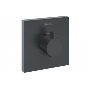 Термостат Hansgrohe ShowerSelect Highflow 15760670 черный матовый (внешняя часть) Термостат Hansgrohe ShowerSelect Highflow 15760670 черный матовый (внешняя часть)