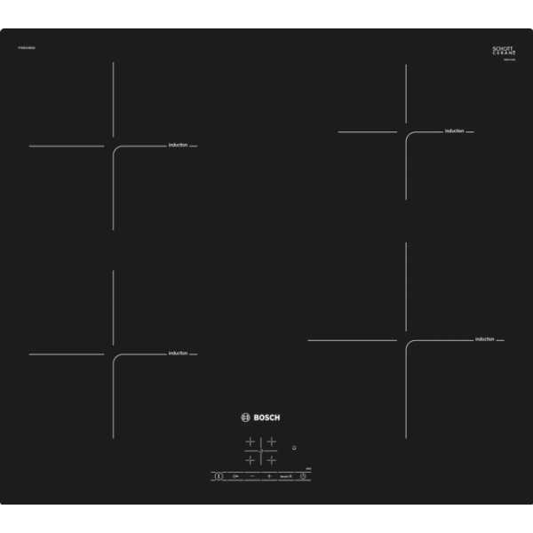 Индукционная варочная поверхность Bosch PIE601BB5E черный