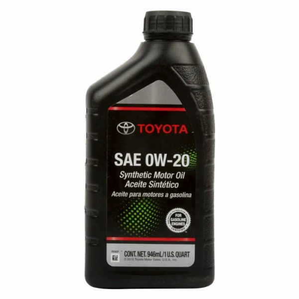 Масло моторное TOYOTA Motor Oil 0W-20 синтетическое 0,946 л 00279-0WQTE-6S