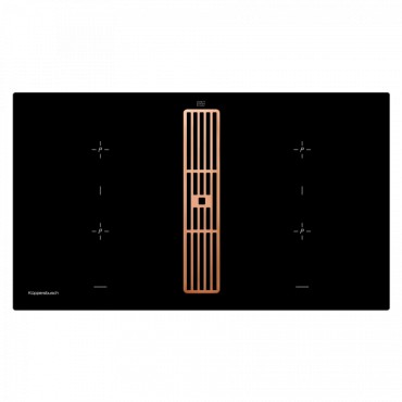 Индукционная варочная панель с вытяжкой Kuppersbusch KMI 9850.0 SR Copper