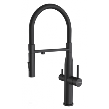 Смеситель для кухни KUCHENSTERN ELIT-FE 407BL40 черный