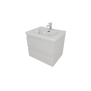 Тумба с раковиной AQUATEK Вега AQ77060-LG серый туман