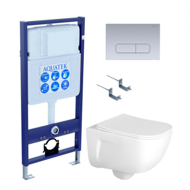 Комплект AQUATEK SET AQUATEK ДИВА-014 4в1 (рама Standard INS-0000012+крепеж KKI-0000002+клавиша KDI-0000014+унитаз Дива AQ2012-00 с сиденьем) Комплект AQUATEK SET AQUATEK ДИВА-014 4в1 (рама Standard INS-0000012+крепеж KKI-0000002+клавиша KDI-0000014+унитаз Дива AQ2012-00 с сиденьем)