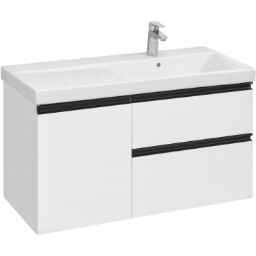 Тумба под раковину Roca Domi A857478806 белый глянец, правый