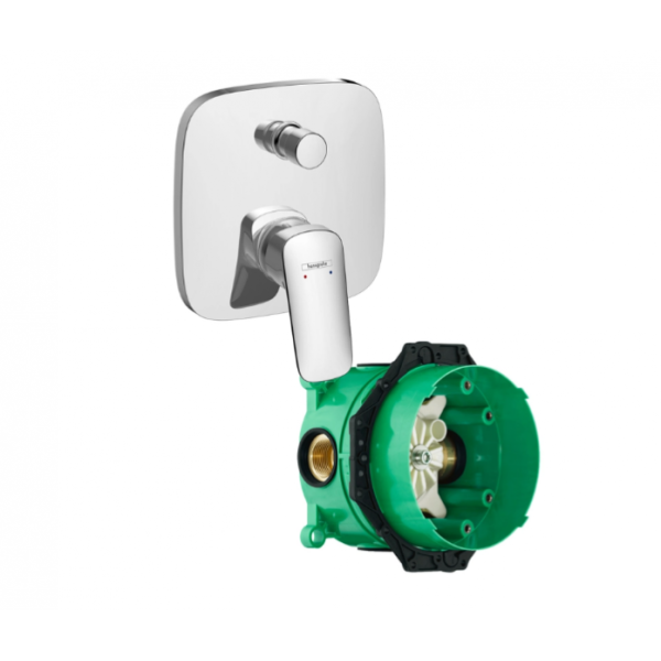 Смеситель для ванны Hansgrohe Logis 71405000S (71405000+01800180) хром
