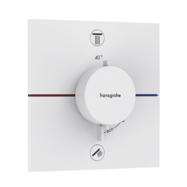 Термостат для душа Hansgrohe ShowerSelect Comfort E 15572700 белый матовый