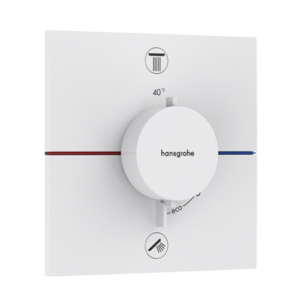 Термостат для душа Hansgrohe ShowerSelect Comfort E 15572700 белый матовый