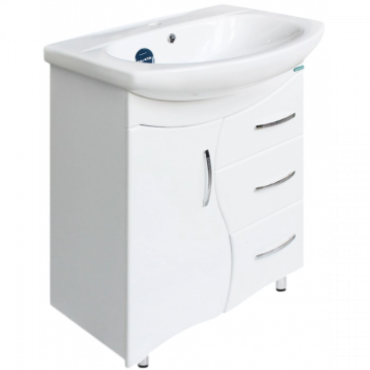 Тумба с раковиной Sanita Лира Лагуна 60 SET_Лира/Лагуна-65