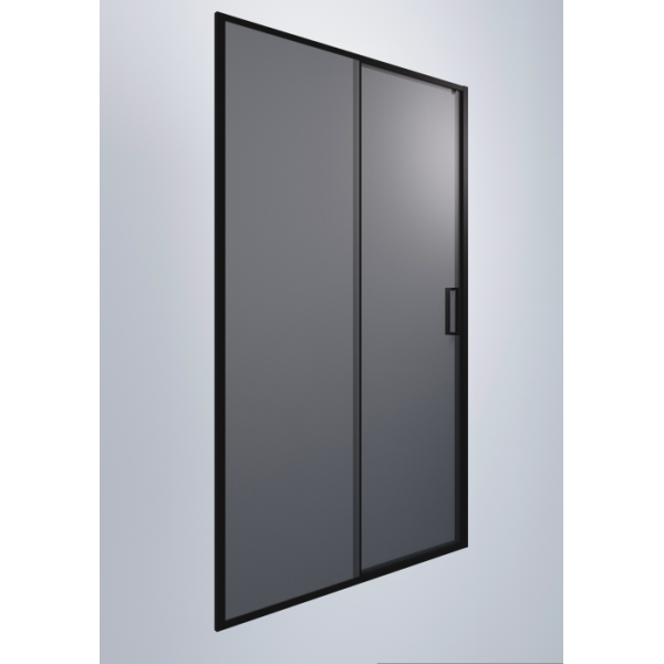 Душевая дверь Timo TD-120/03GR-6 1950*1200 профиль черный, стекло графит T03
