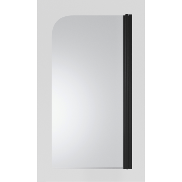 Шторка для ванны поворотная Timo TCM-80/03F-6 на монопетле 1400*800 профиль черный, стекло матовое T31