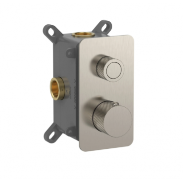 Встраиваемый термостат AQUAME AQM8810BN никель шлифованный