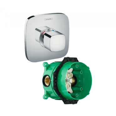 Термостатический смеситель для душа Hansgrohe Ecostat E Highflow 15706000S (15706000+01800180) хром