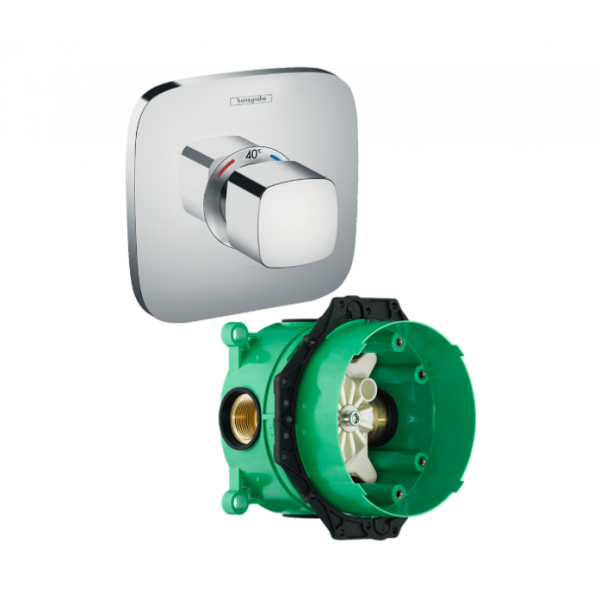 Термостатический смеситель для душа Hansgrohe Ecostat E Highflow 15706000S (15706000+01800180) хром