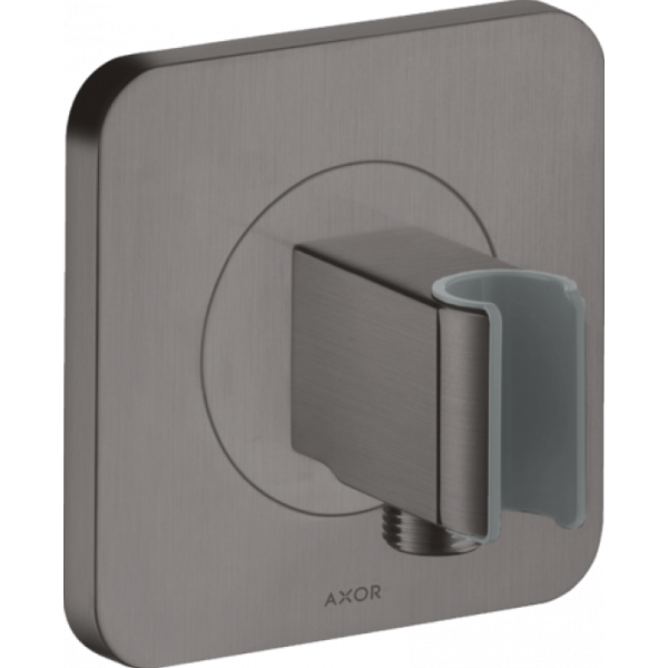 Шланговое подключение с держателем Hansgrohe Axor Citterio E 36724340 шлифованный черный хром