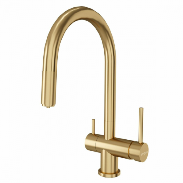 Смеситель для кухни TopZero TPZ 304 GOLD золото