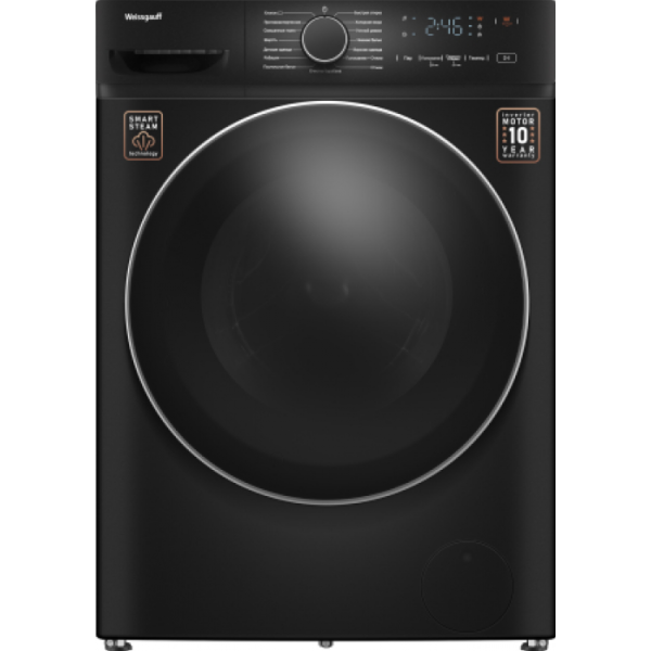 Стиральная машина Weissgauff Стиральная машина Weissgauff WM 4627 Touch Inverter Steam Black 439116