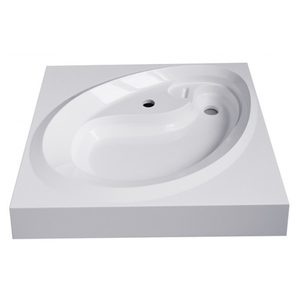 Раковина над стиральной машиной Madera Ameli 60х55 4627173210058 с кронштейнами, белый